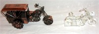 Motorcycles figures w/ chopper.