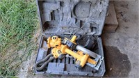 Dewalt circular saw and two lights with battery