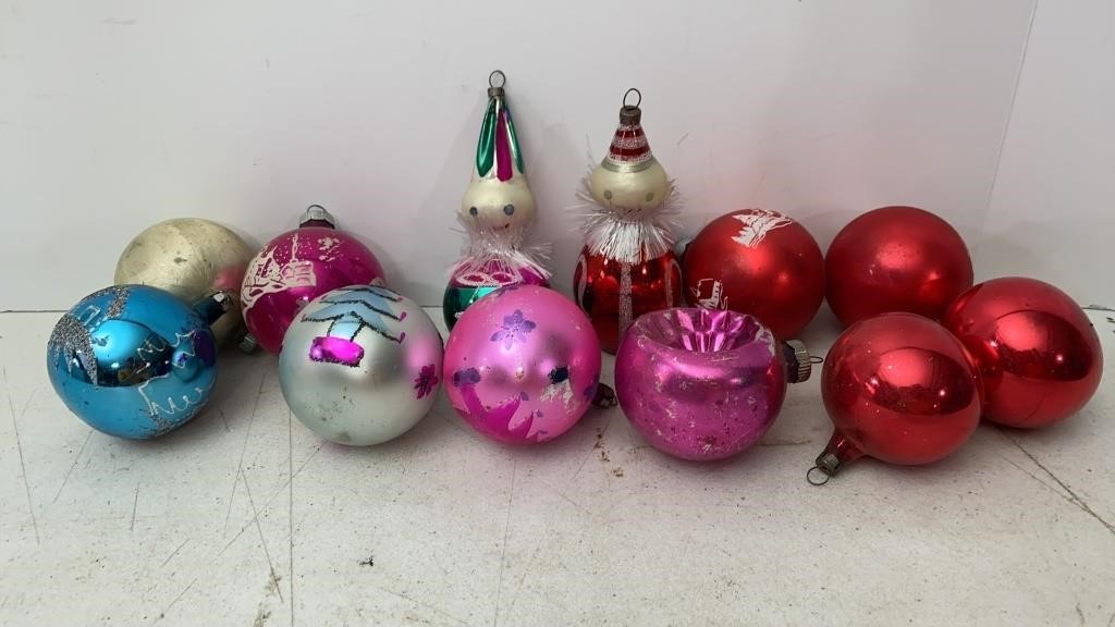 Vtg Christmas Ornaments