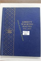 Liberty Walking Halves in Coll. Book - 1941 - 1947