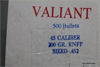 Valiant 45 Caliber Sized .452 (500 Bullets)