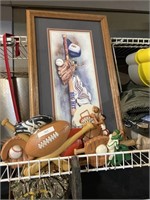 baseball decor and picture