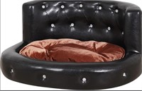 BABYLAND PRINCESS PET BED DIAMOND DOG BED(BLACK)