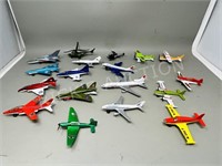 collection of small diecast airplanes - matchbox