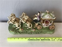 CAPODIMONTE CARRIAGE - 14"  IN GREAT SHAPE