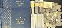 Large Collection of Jefferson Nickels.