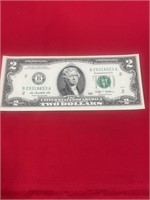 Uncirculated - 2009 $2 federal Reserve Note