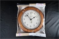 INGRAHAM SOLID PINE WALL CLOCK new in box