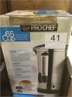 (2) PRO CHEF HOT WATER URNS