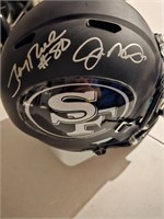 Jerry Rice / Joe Montana Signed Helmet Beckett