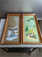 2  Paint by Number, Framed Wall Art