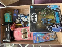 Flat with Batman and other toys