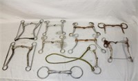 10 Snaffle Bits (2 are Copper)