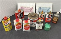 Misc. Collector Tins and 2 Mohawk Service Station
