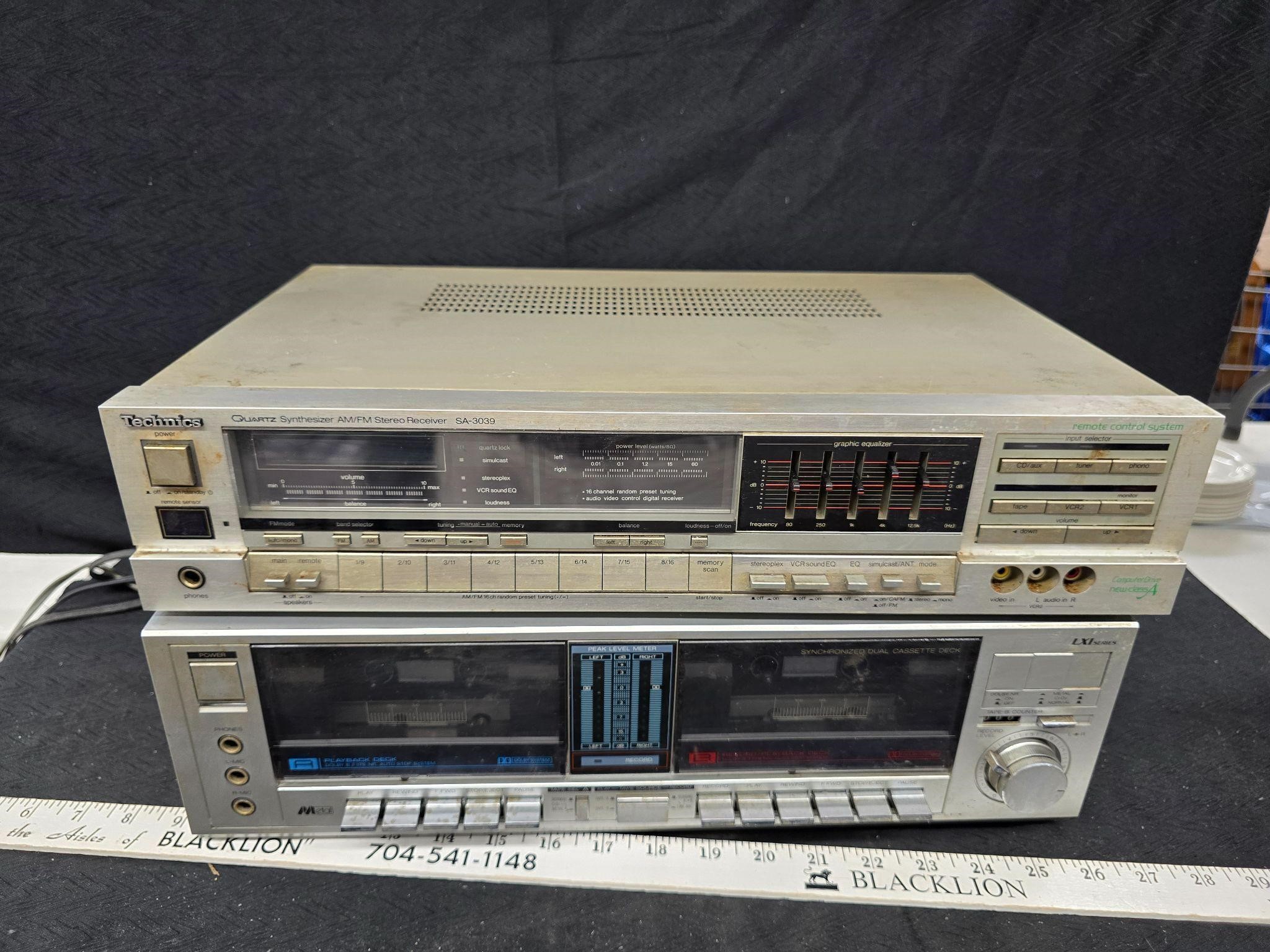 Technics receiver and tape player