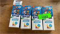 4ct. Orajel Kids Training Toothpastes
