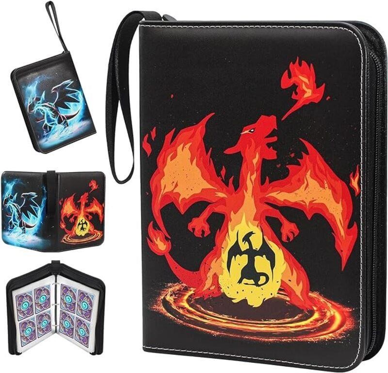 Trading Card Binder Compatible with Pokemon Cards,