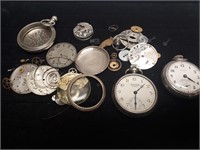 STEAMPUNK POCKET WATCH PARTS FACES MOVEMENTS