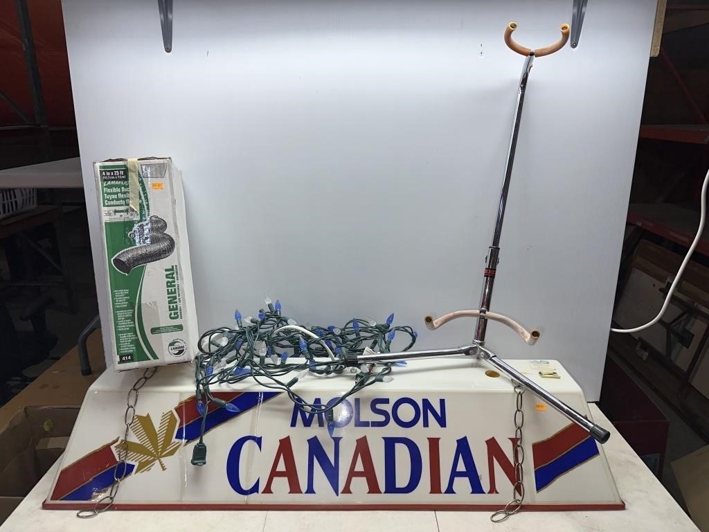 Molson Canadian hanging light, Christmas lights,