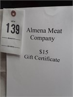 Almena Meat Market $15 Gift Certificate