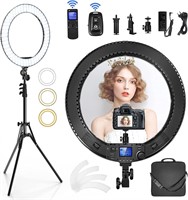 $123 19 inch Ring Light Kit, 60W with LCD Screen