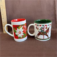 2 Christmas Coffee Mugs