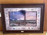 Commemorative West Texas Boom Frames Picture