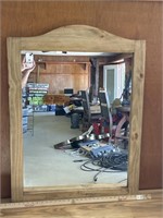 Large framed mirror approximately 29 3/5W x 40L
