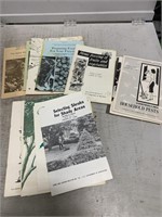 Assorted Prints, Vintage Household Booklets, and
