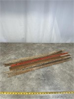 Vintage wood advertising rulers