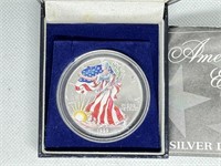1999 Painted American Silver Eagle Dollar Coin
