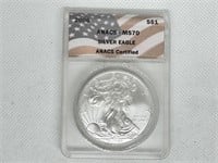 2008 MS70 Silver Eagle Dollar