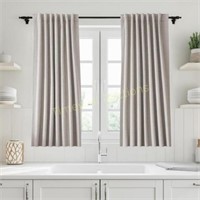 UHITECH Linen Blackout Curtains  52W x 54L