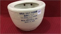 Unusual Ideal Salt Stoneware Salt Feeder