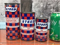 STEED automotive tins