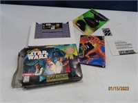 Super Nintendo SUPER STAR WARS Boxed Video Game