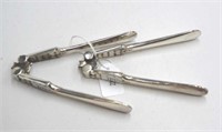 Pair of silver plated nut crackers