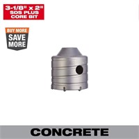 $90  3-1/8 in. Carbide SDS-PLUS Masonry Core Bit