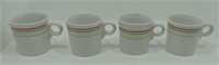 Fiesta Post 86 lot of 4 mugs with stripes