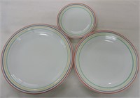 Fiesta Post 86 3 plates with stripes