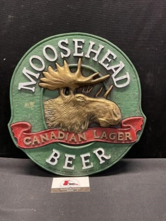 Plastic Moosehead Beer Sign