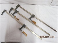 3 Power Fist 24" F bar clamps
