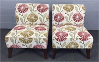 2x The Bid Upholstered Designer Chairs