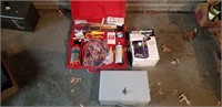 Coleman air compressor, and fire proof box