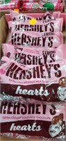 Flat of Hersey's solid milk chocolate  hearts