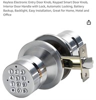 Keyless Electronic Entry Door Knob