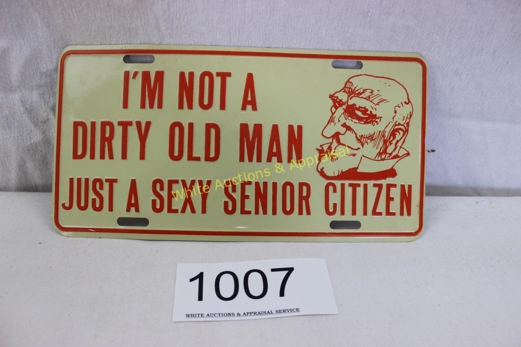 Sexy Senior Citizen License Plate