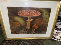 Mushroom print by Winnie Ireland