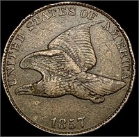 1857 Flying Eagle Cent ABOUT UNCIRCULATED