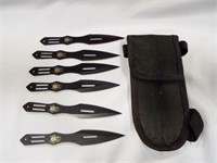 6 Spider Kunai Hunting Throwing Knives with